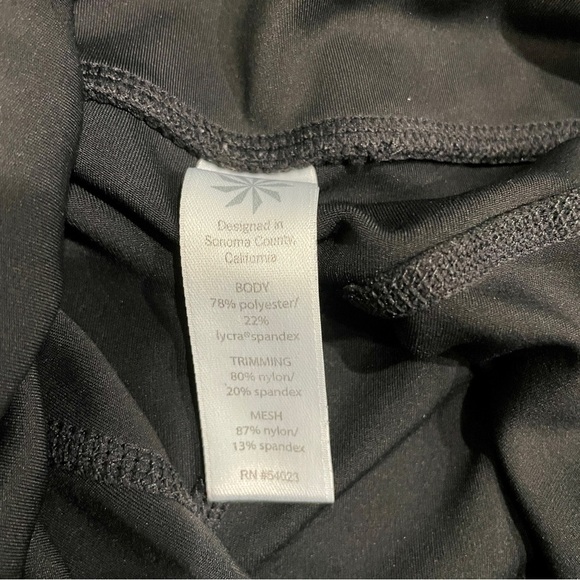 Athleta Black Mesh Leggings - Picture 9 of 10